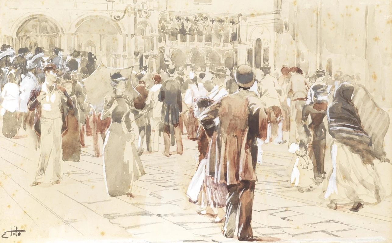  159-Ettore Tito-Musica in piazza 